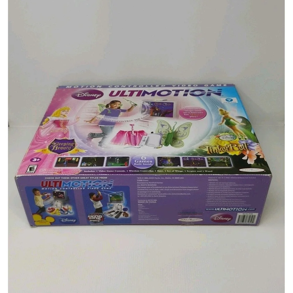Disney Ultimotion Video Game Sleeping Beauty Tinkerbell Open Box SEALED Contents